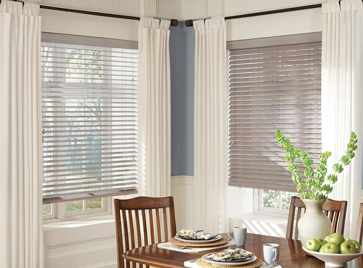 parkland wood blinds dining room
