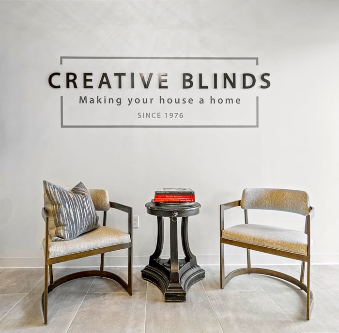 creative blinds window treatment showroom in Houston TX