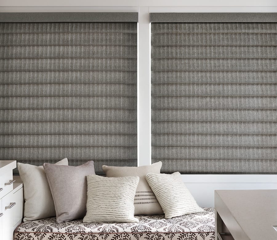 Vignette Modern Roman Shades Hunter Douglas Shades Houston