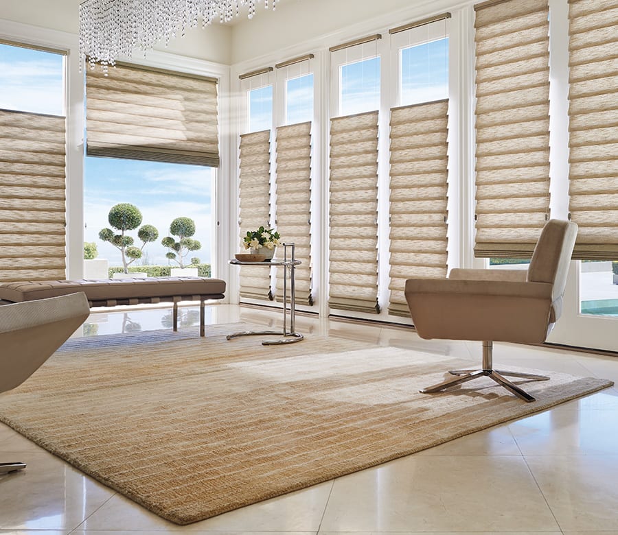 Hunter douglas brown roman shades houston tx