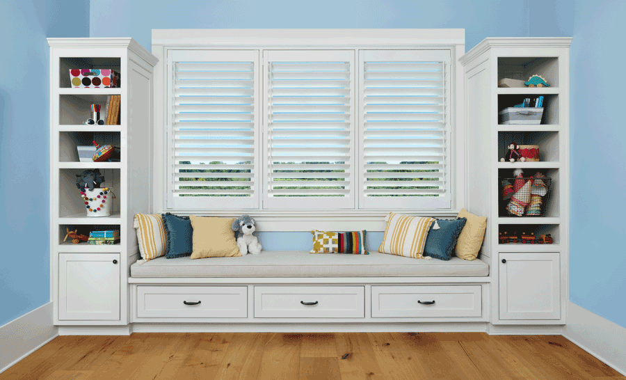 child safe home with plantation shutters Houston