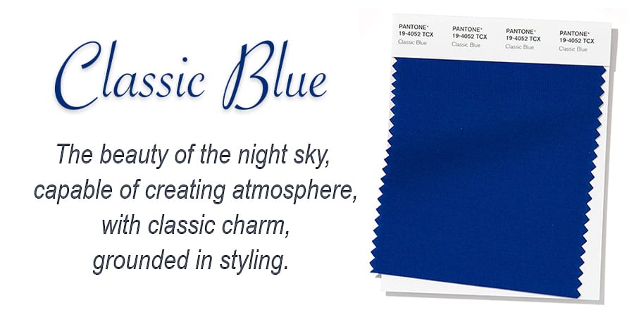 classic blue is pantone's color of the year 2020