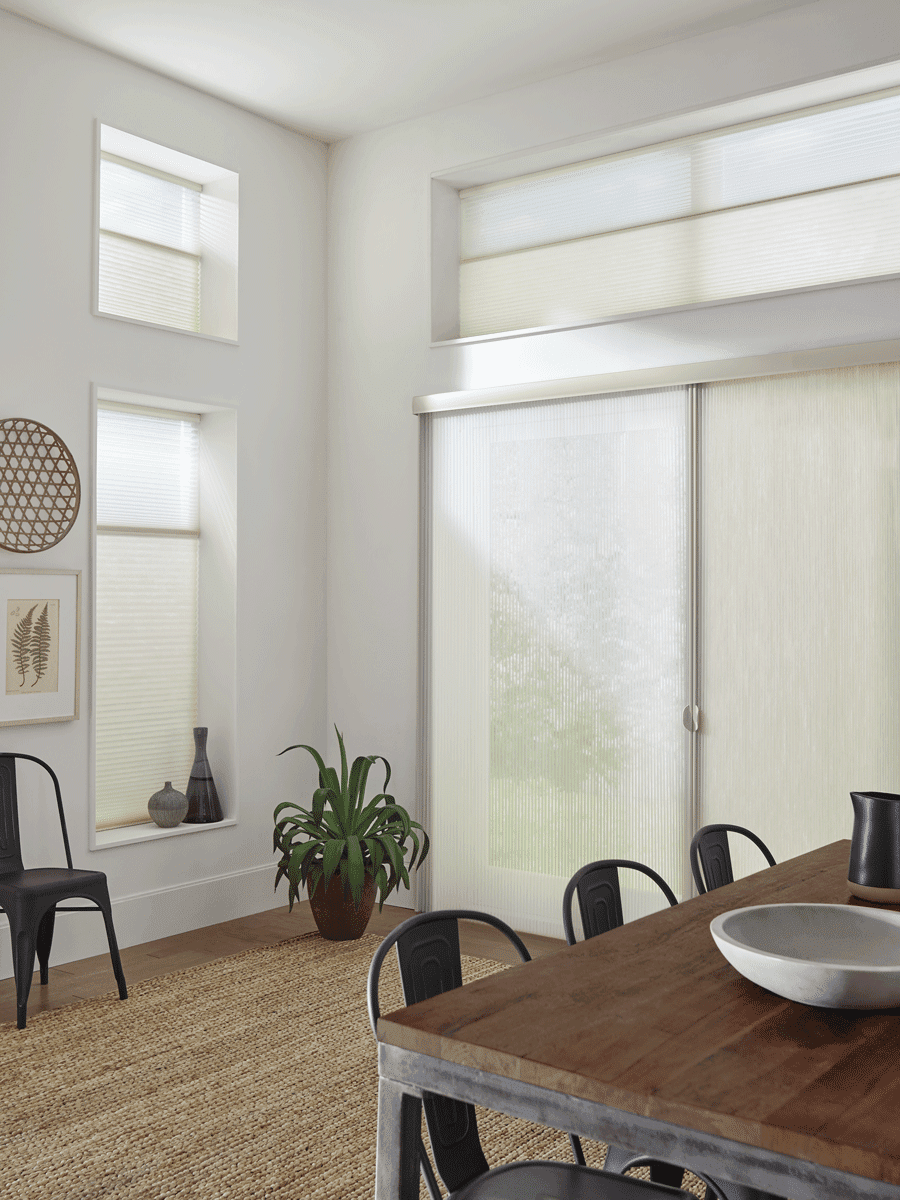 cellular shades for sliding glass doors and windows Houston