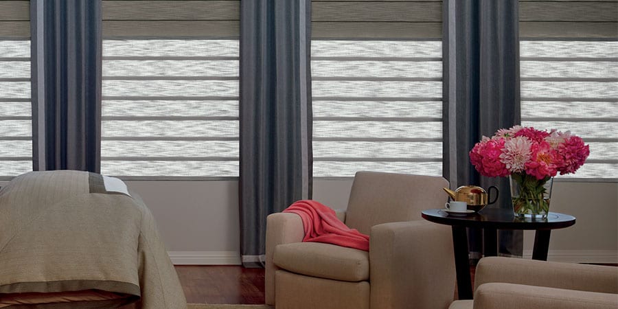 dual shades with duolite from Hunter Douglas Houston TX