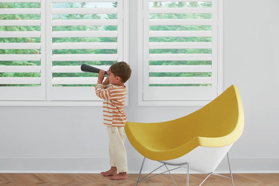 Shutters are one way of how to childproof your Houston, TX home.