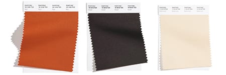 fabric swatches for rust colored dining room