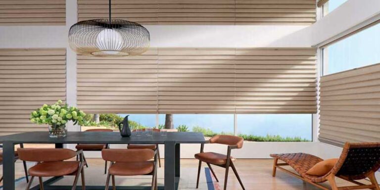 dining room window treatments in Houston TX