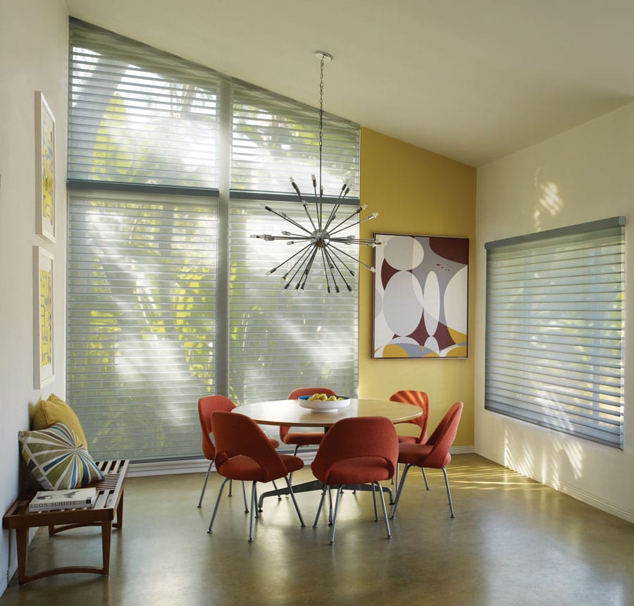 sheer shades for angled windows in Houston TX