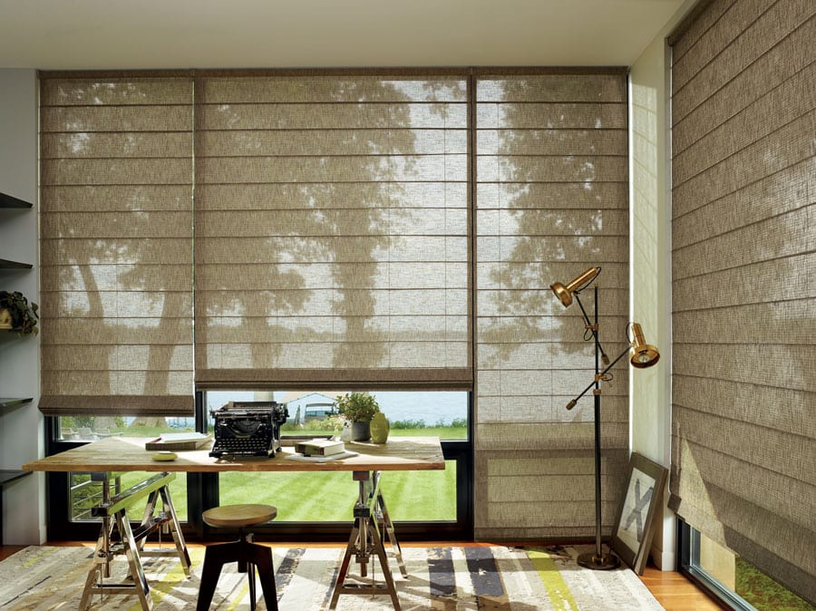 automating your home office with glare reducing shades in Houston TX