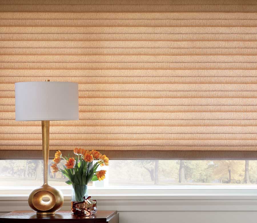 hunter douglas room darkening shades in Magnolia, TX bedroom
