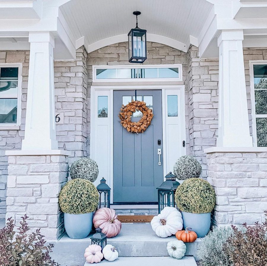 front porch decor for fall