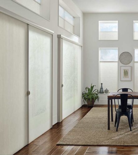 Vertical Honeycomb Shades | Duette Vertiglide | Hunter Douglas Houston