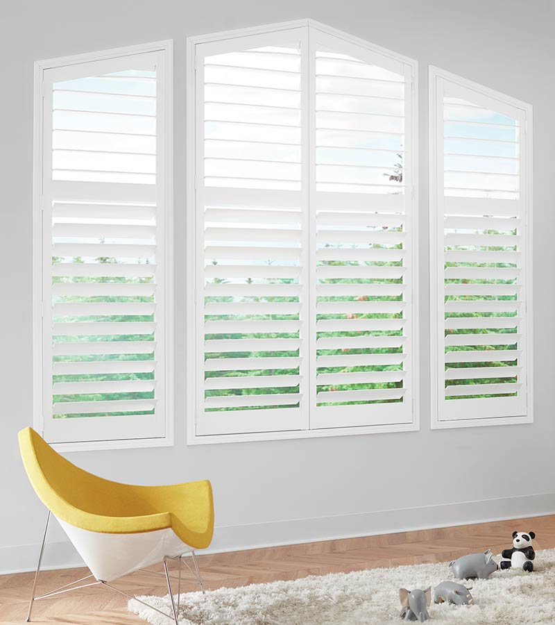 shutters for angled windows and child safety in Magnolia, TX