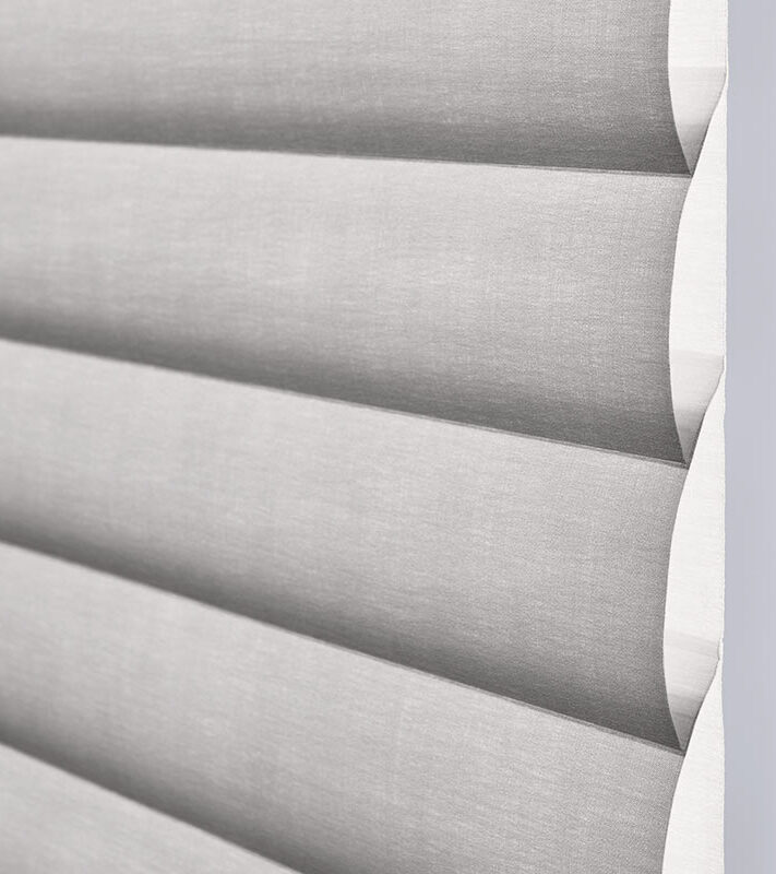 Light and heat protection shades in slate gray