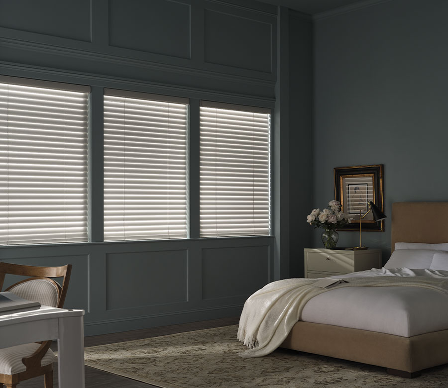 bedroom room darkening fabric window shades