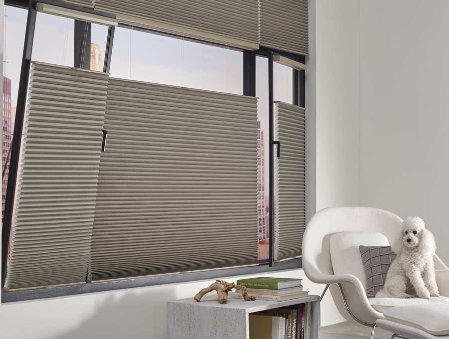 tilt turn windows with honeycomb trackglide by hunter douglas