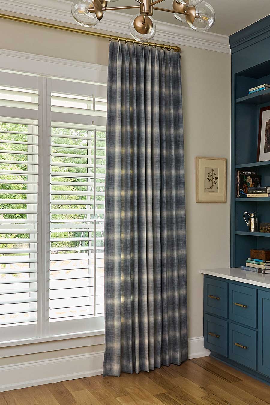 Custom drapery in TX home