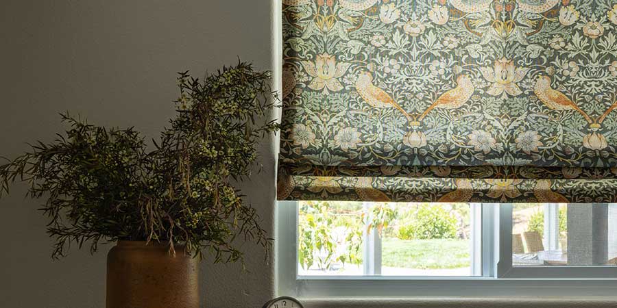 Trending fabric pattern in botanical theme in TX home