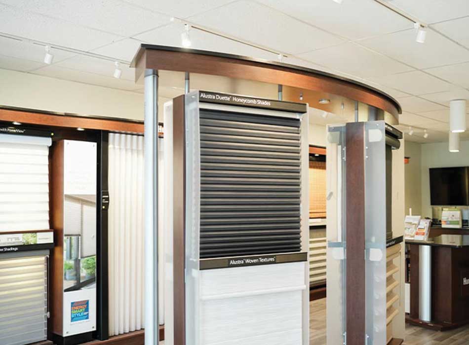 interior showroom selection at creative blinds