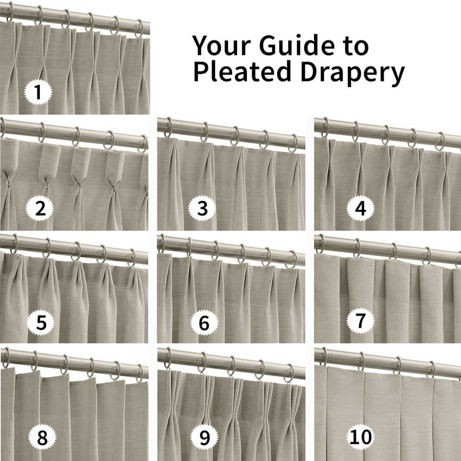 Pleated drapery chart top ten houston tx